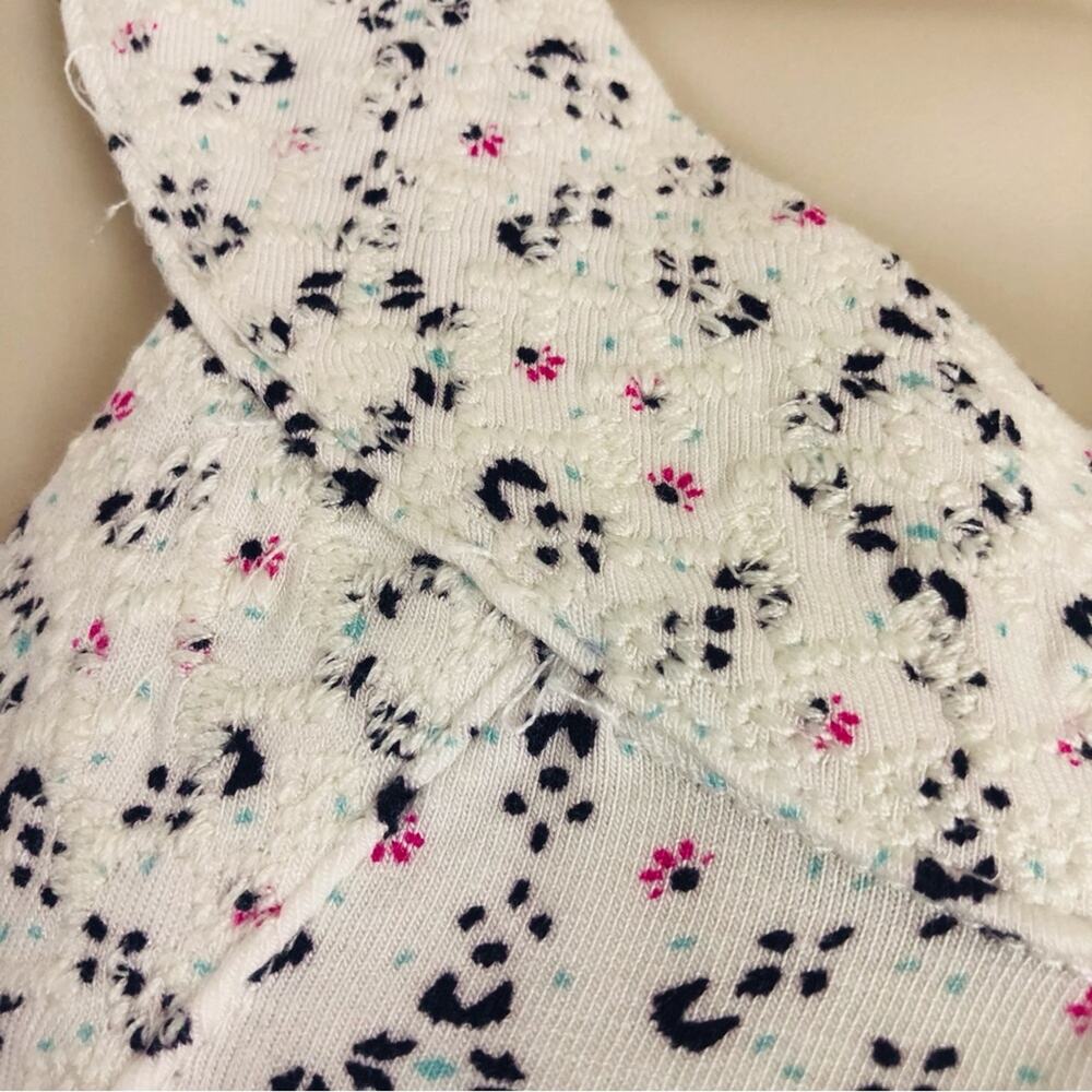 NWT Skies Are Blue Casual Embroidered Tank Top Medallion Print Cream Blue Coral - Picture 6 of 16